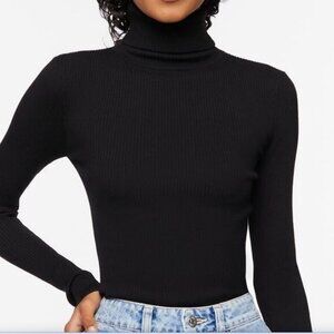NWOT H&M Basics Ribbed Knit Turtleneck Fitted SilhouetteTop Size XS